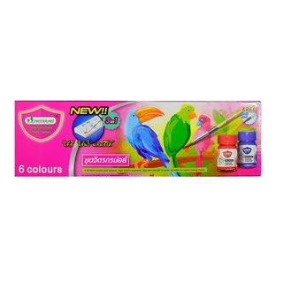 สีโปสเตอร์ ชุดจิตรกรน้อย 15 มล. 4 สี และ 6 สี (จำนวน 1 ชุด)