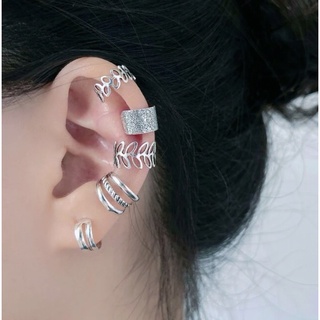 พร้อมส่งจากไทย ❣️ (E50) เซตต่างหูแบบหนีบ Ear Cuff ได้ 5 ชิ้น