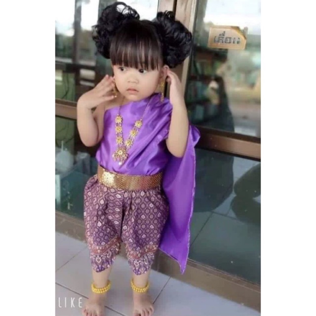 ชุดไทยเด็กผู้หญิง ชุดสไบเด็ก