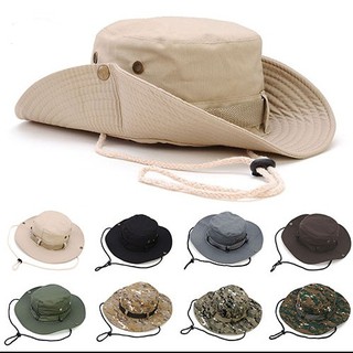 ราคาหมวกปีกกว้าง หมวกบักเก็ต หมวกเดินป่า หมวกใส่ได้2ด้าน มีสายคล้อง