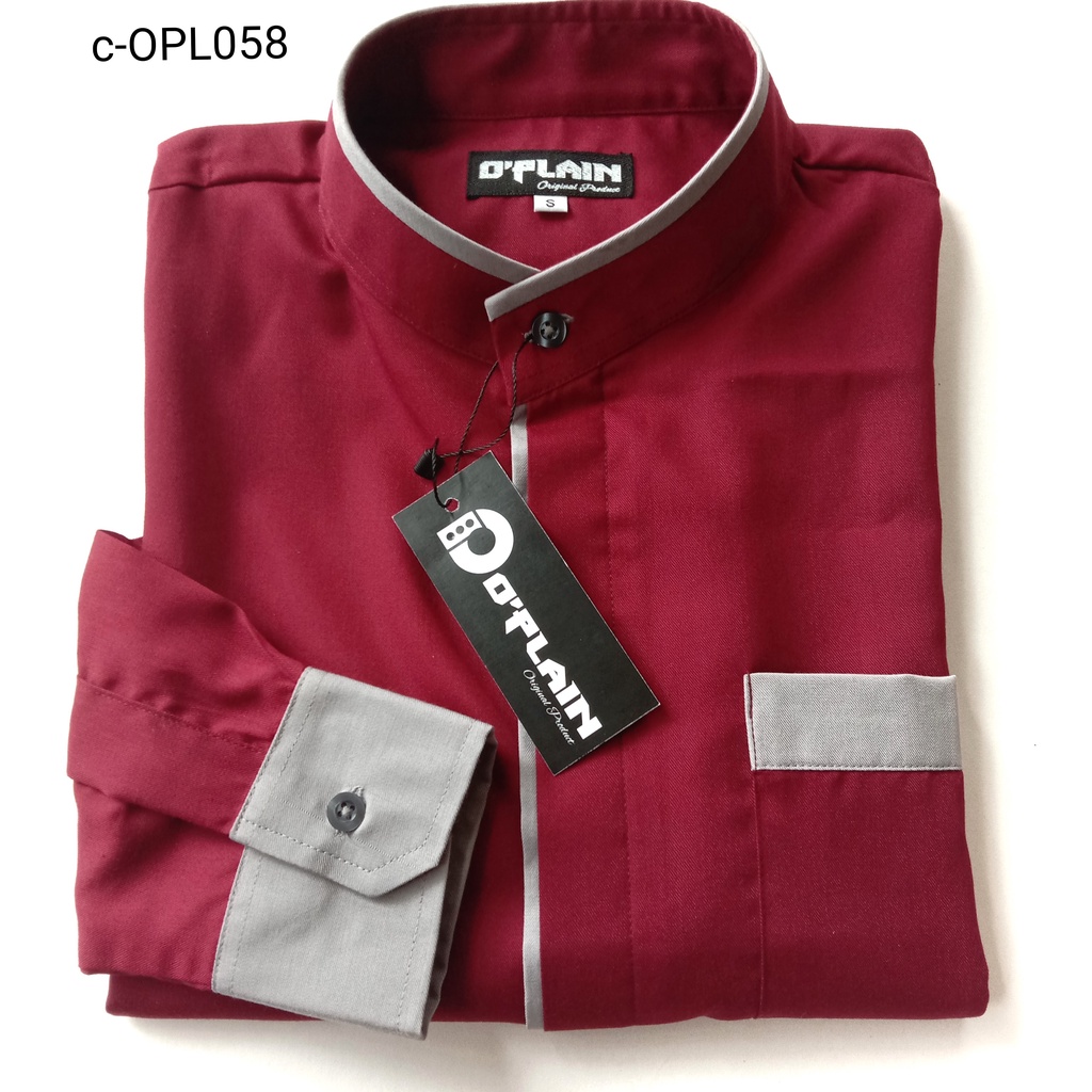 เสื้อท็อป แขนยาว สลิมฟิต ผ้าฝ้าย Koko Muslim OPL058