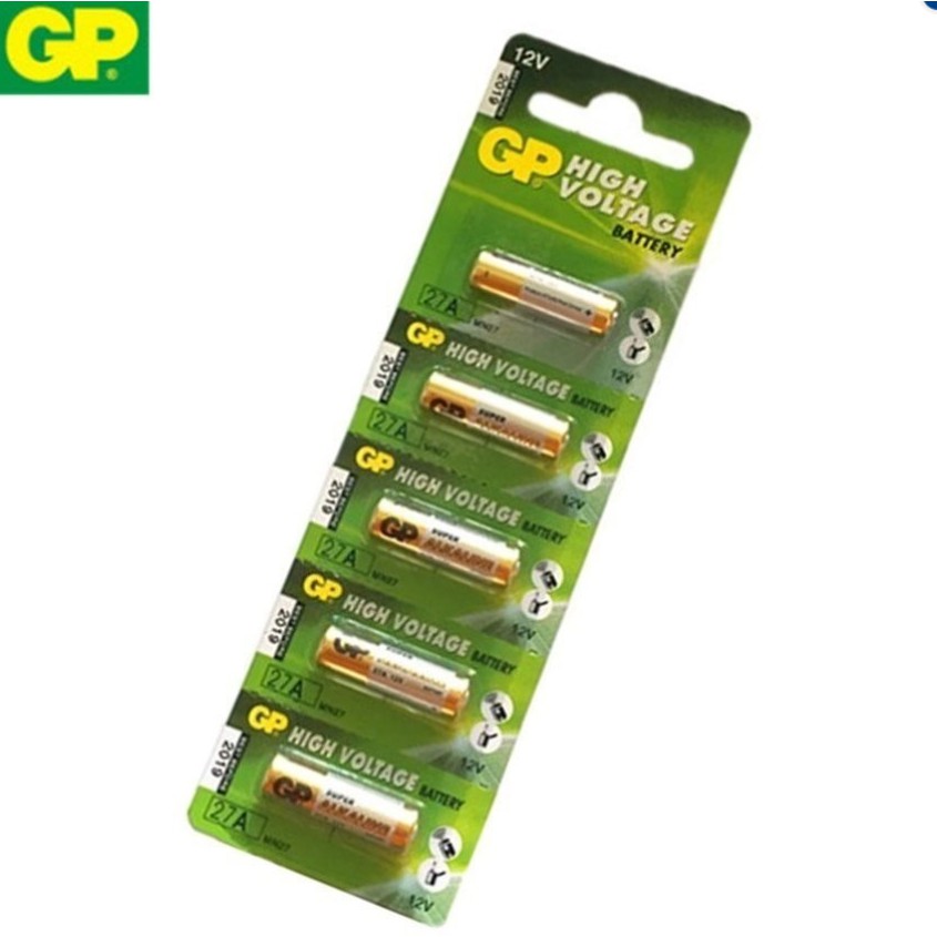 SALE !!ราคาพิเศษ ## GP Battery ถ่าน Alkaline Battery 12V. รุ่น GP27A ถ่านกริ่งไร้สาย รีโมตรถยนต์ Car Remote Controller(1 แพ็ค 5 ก้อน) ##อุปกรณ์ปรับปรุงบ้าน#Hand tools