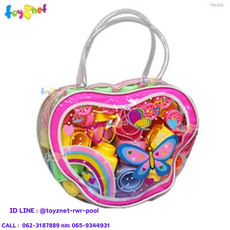 Toyznet  บล็อคตัวต่อในกระเป๋ารูปหัวใจ รุ่น TFL533