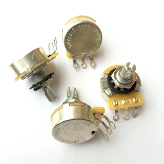 1Pcs CTS A500K B500K Guitar series 500K Metal Knurled Shaft Audio Potentiometers For Electric Guitar