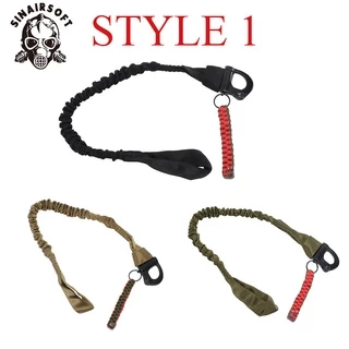 Sinairsoft Outdoor Mountaineering Camping ร่มเชือกสลิงยุทธวิธีมัลติฟังก์ชั่นความปลอดภัย Lanyard Rescue Sling
