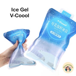 Ice gel ไอซ์เจล เจลเก็บความเย็น V-Cool น้ำแข็งเทียม แบบซอง ขนาด 400 ml.