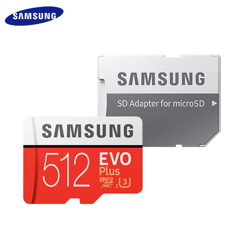 Original SAMSUNG EVO Plus 512GB Micro SD Card U3 Flash Cards SDXC Max 100MB/s TF Card 512gb Trans Fl