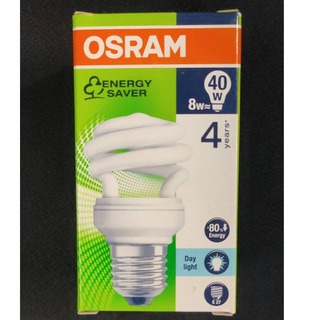 Osram หลอดตะเกียบทรงแก้วเกลียว DULUXSTAR MINI TWIST 8W/865 แสงขาว E27