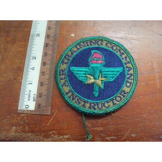 อาร์มทหารอากาศอเมริกา USAF AIR FORCE: AIR EDUCATION AND TRAINING COMMAND INSTRUCTOR PATCH COLOR