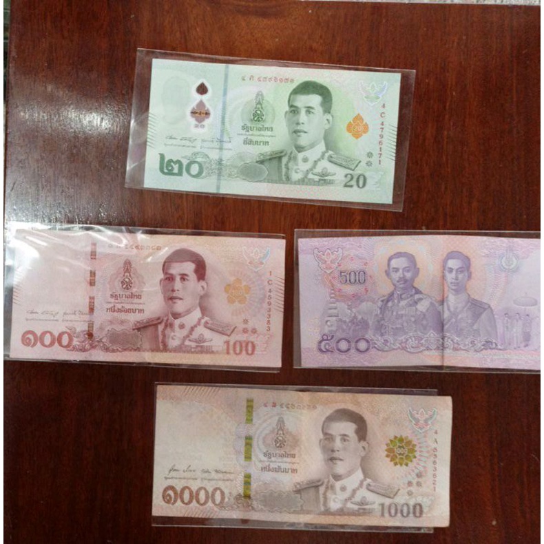 ถุงแก้วใส่แบงค์สำหรับรับปริญญา 20฿,50฿,100฿,500฿,1000฿,