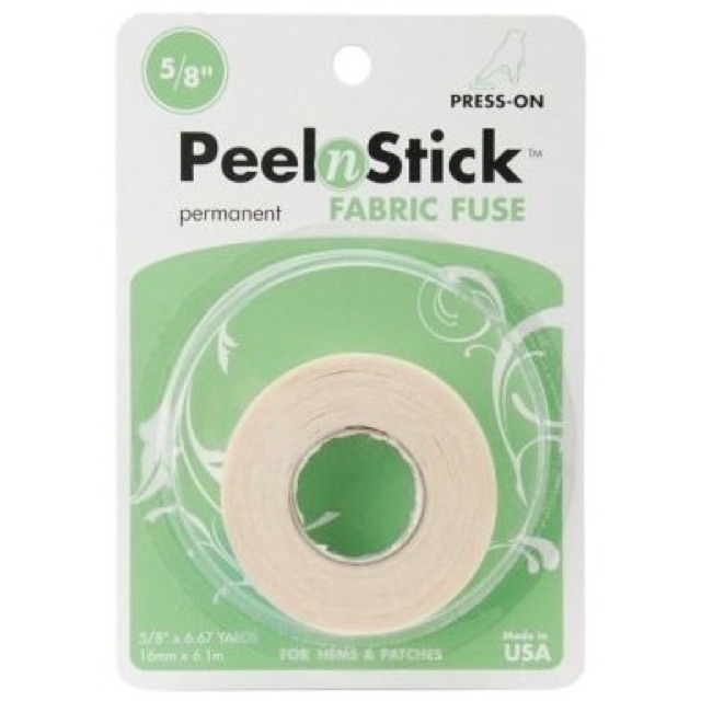 เทปกาวติดผ้า 2 หน้า (USA) Fabric Fuse Peel n Stick ไม่ต้องเย็บ ไม่ต้องรีด