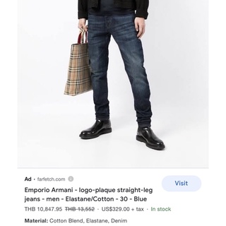 ARMANI EXCHANGE JEANS A/X J16  STRAIGHT กางเกงยีนส์ อาร์มานี เอกซ์เชนจ์ ทรงขากระบอก