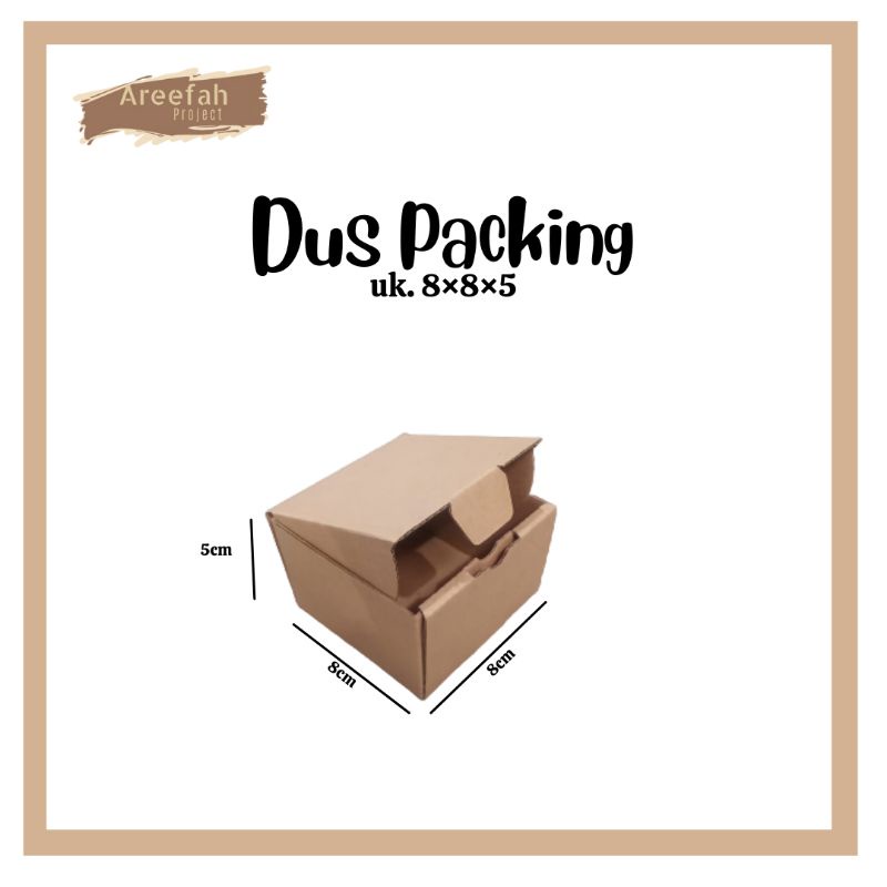 CARDBOARD / CARDBOARD BOX / DI CUT PACKING CARDBOARD ขนาด 8x8x5 ซม