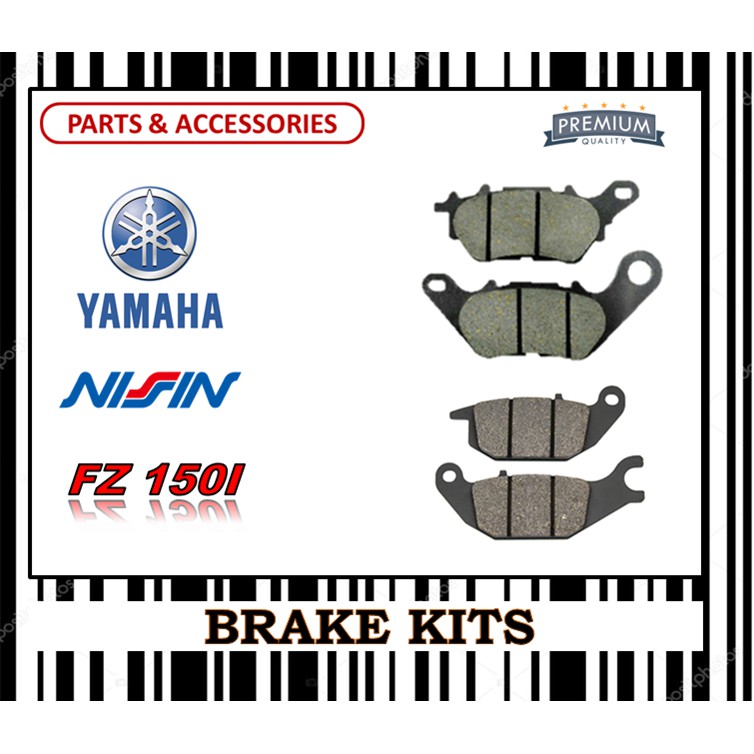 ชุดผ้าเบรค YAMAHA FZ 150 I FR0NT & REAR NISSIN TYPE