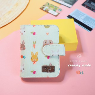 [Card Holder]  กระเป๋าบัตรลายPeter Rabbit(Creamy Nude)