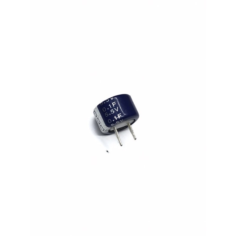 (1ล็อต5ชิ้น)5.5V0.1F 5.5V Super Capacitor 13.5x9.5mm สำรองข้อมูลความจำ