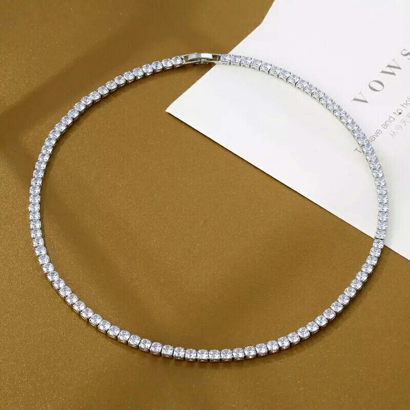 สร้อยคอเพชรCz 💎 4mm.