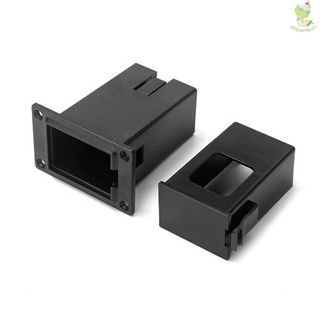 9V Battery Case Holder Box Compartment for Acoustic Guitar Bass Pickup Black