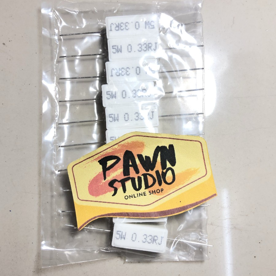 ตัวต้านทาน R 5 วัตต์ 5 วัตต์ 5 วัตต์ 5 วัตต์ 0.33R 0.33 R 0.33OHM 0.33 OHM