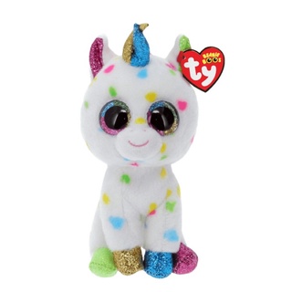 TY Beanie Boos HARMONIE - speckle unicorn size regular