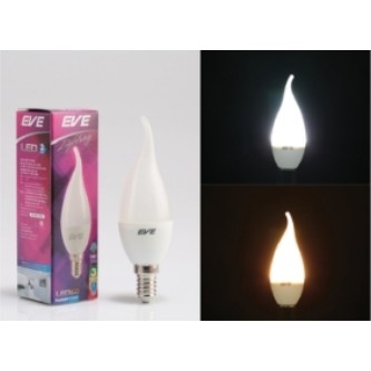 หลอดจำปา Led candle ปลายแหลม opera 3w E14 ฝ้า frosted EVE