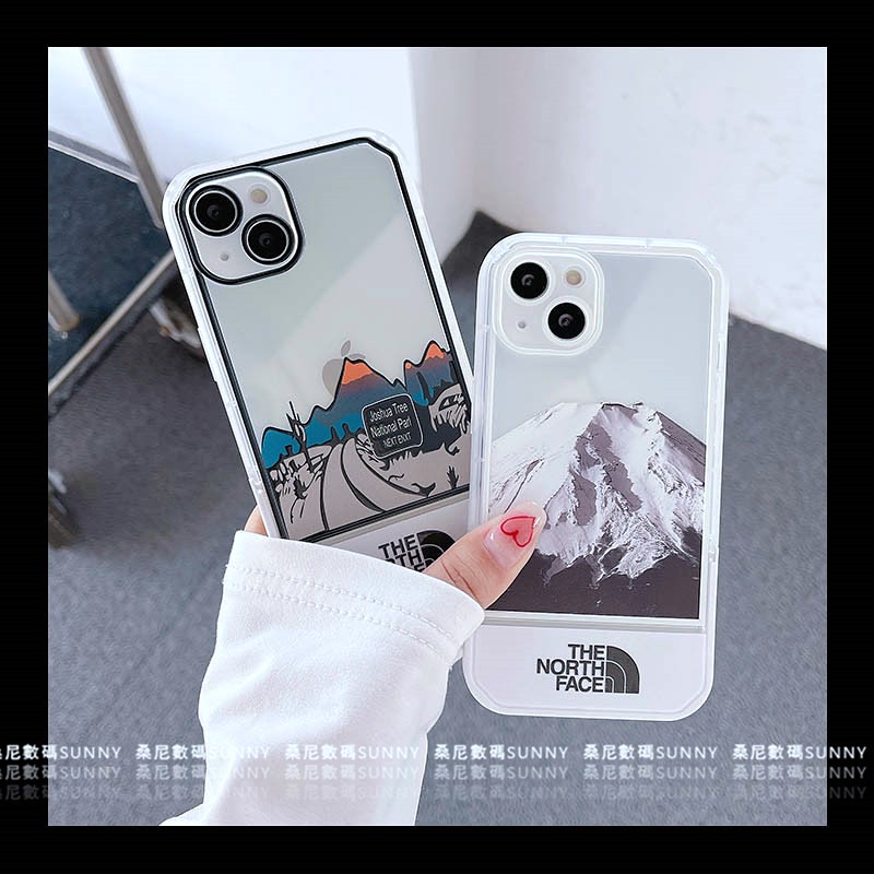 วงเล็บที่มองไม่เห็นStreetสวมเคสโทรศัพท์North FaceถุงลมนิรภัยShock-resistant Case Bracketเคสโทรศัพท์เ