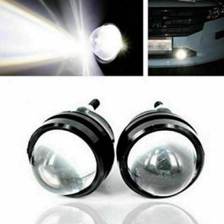 Car fog light Waterproof Fish 15W Projector Lens Fog Daytime Running Light 12V-24V 6000-6500k White Eye Car DRL