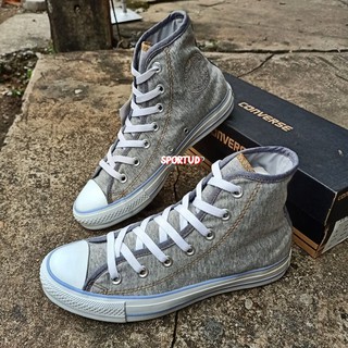 รองเท้าผ้าใบคอนเวิร์ส หุ้มข้อ CONVERSE ALL STAR COTTON HI GREY 11-110FMGY รองเท้าคอนเวิร์ส พร้อมส่ง