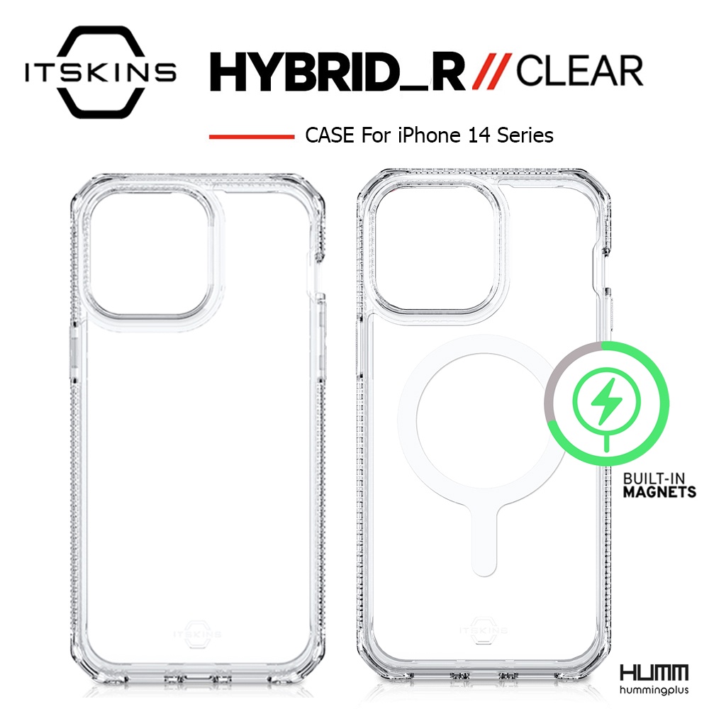 เคส ITSKINS Hybrid Clear // with Magnets- สำหรับ ไอโฟน 14 Promax / 14 Pro / 14 Plus / 14