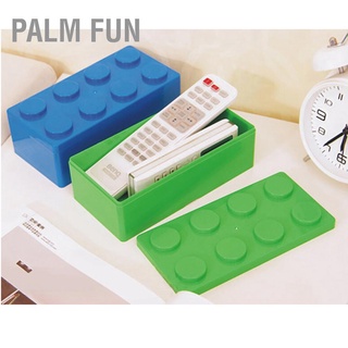 【Palm Fun】กล่องเก็บของพลาสติกรูปทรงปาล์มอุปกรณ์สําหรับครัวเรือน กล่องเก็บของ รีโมท  กล่องเก็บโทรศัพท์มือถือ การตกแต่งบล็อกอาคาร