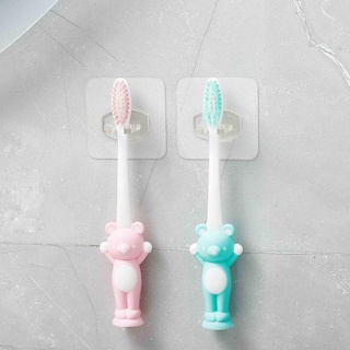 ตะขอ สีใส แบบติดผนัง สำหรับแขวนแปรงสีฟัน SJ5058