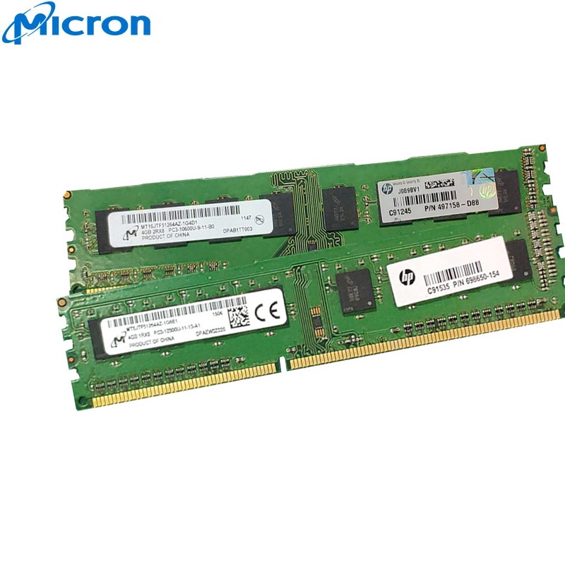 หน่วยความจําเดสก์ท็อป Micron DDR3 DDR3L RAM 2GB 4GB 8GB 1066 1333 1600MHz DIMM PC3