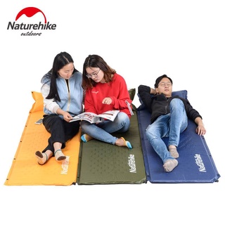 Naturehike NH เบาะนอนเป่าลมอัตโนมัติ พร้อมหมอน ชนิดเดี่ยว เบาะรองนอน พร้อมเบาะรองนั่ง แผ่นรองนอน ตั้งแคมป์ เสื่อปิกนิก แผ่นรองกันชื้น
