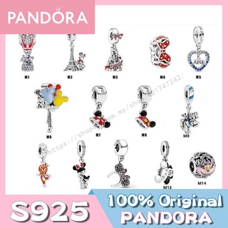 Pandora จี้ลูกปัดเงิน 925 รูปปราสาท มิกกี้ มินนี่เมาส์ ของขวัญวันเกิด สําหรับสุภาพสตรี DIY p825