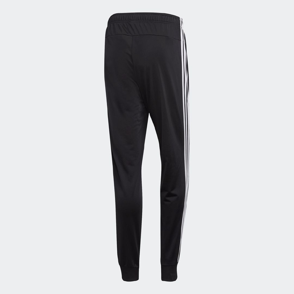 adidas กางเกงขาสอบผ้าทริคอต Essentials 3-Stripes Black Shopee Thailand