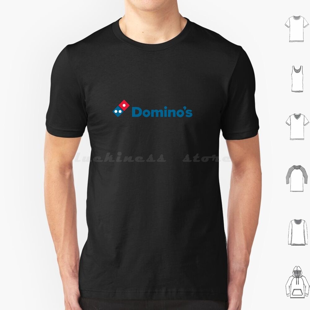 ผู้ขายที่ดีที่สุด-พิซซ่าDominos T เสื้อผ้าฝ้ายผู้ชายผู้หญิง DIY พิมพ์ Dominos พิซซ่า Dominos พิซซ่า 