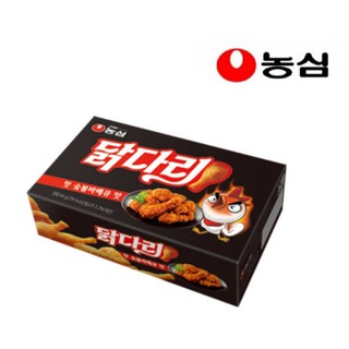 ขนมขาไก่เกาหลีรสไก่ทอดและไก่บาบีคิว dakdari fried chicken mat and dakdari sutbul bbq nongshim brand 66g. 농심 닭다리