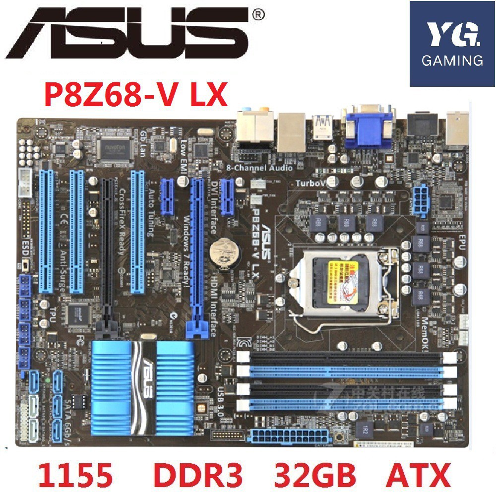 Подключение asus p8z68 v lx