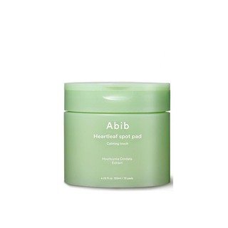 ✨พร้อมส่ง✨| Abib Heartleaf Spot Pad Calming Touch 75 แผ่น - โทนเนอร์แผ่น