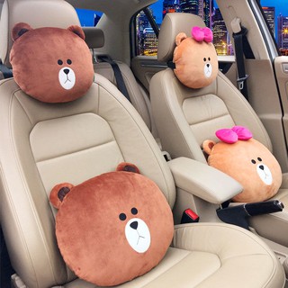 Cartoon car headrest cute neck pillow creative car pillow pillow car neck pillow waist couple couple models hi9l