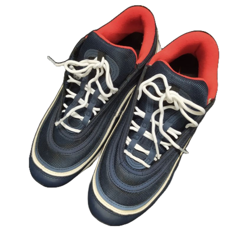 รองเท้า มือสอง ของแท้ Nike air max 97 เบอร์45 สีกรม+แดง