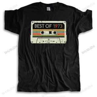 [S-5XL] เสื้อยืดแขนสั้น ผ้าฝ้าย พิมพ์ลาย Best Of 1973 70s สไตล์วินเทจ ของขวัญวันเกิด สําหรับผู้ชาย 48 ปี