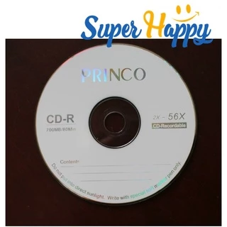 แผ่นซีดีPrinco💿 CD-R ความจุแผ่น 700 Mb / 80 นาที ยี่ห้อ PRINCO ของแท้(ราคาต่อ 1 แผ่น)
