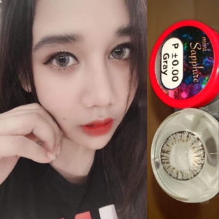 Sapphire Gray / mini Sapphire Gray Brown เทา 💋Pitchy Lens บิ๊กอาย โทนหวาน ทรีโทน สีเทา Contact Lens Bigeyes คอนแทคเลนส์