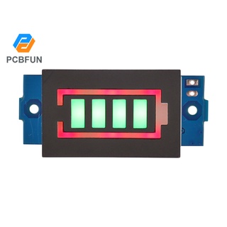 Pcbfun โมดูลแสดงสถานะแบตเตอรี่ลิเธียม หน้าจอสีฟ้า 1S 2S 3S 4S 6S 7S 1-7S 3.7V 4.2V