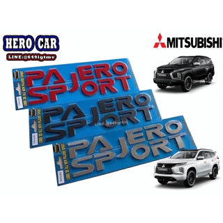 โลโก้ LOGO​ pajero sport 3D ติดหน้ากระจังฝากระโปรง​รถยนต์ PAJERO SPORT​