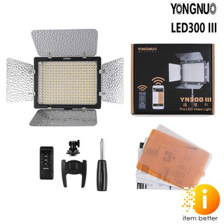 ไฟต่อเนื่อง YONGNUO YN300 III LED Video Studio Light Control รับประกัน 1 ปี