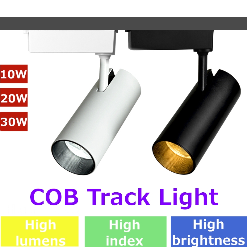 ไฟ Led Cob Track Rail Light 10W 20W 30W ป้องกันแสงสะท้อนปรับระดับได้ ...