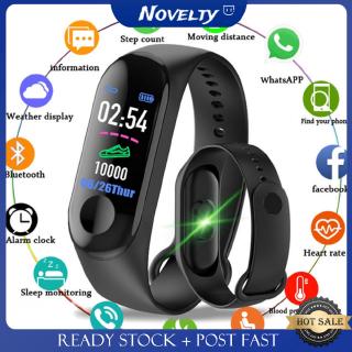 M3plus Intelligent Bracelet Color Screen Bracelet Heart Rate Exercise Meter Step Waterproof Bracelet