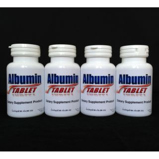 Albumin plus 1300mg. ไข่ขาว 70 เม็ด 4 ขวด